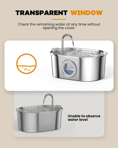 Pawspring™ - Stainless Steel Pet Fountain™